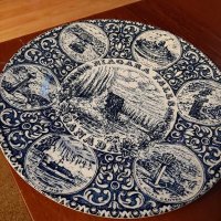 Порцеланова  колекционерска чиния, снимка 2 - Чинии - 30399415