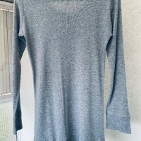Тънка блуза памучно трико H&M, снимка 4 - Блузи с дълъг ръкав и пуловери - 42841034