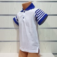 Нова детска спортно-елегантна блуза в бяло с яка от 1 годинка до 8 години, снимка 3 - Детски ризи - 30326210