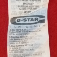 G-STAR RAW оригинална тениска S памучна фланелка NY Regular Deep V T, снимка 7 - Тениски - 29987106