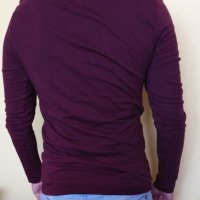 Мъжка блуза цвят бордо, чисто нова размер S, снимка 3 - Блузи - 44432101