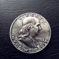 Half Dollar D-USA-1963г.Сребро!, снимка 1 - Нумизматика и бонистика - 35668527