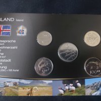 Исландия 2005-2008 - Комплектен сет от 5 монети, снимка 1 - Нумизматика и бонистика - 42485537