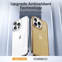 Нов прозрачен силиконов защитен калъф кейс за iPhone 14 Pro 6.1 инча Айфон, снимка 6 - Калъфи, кейсове - 40428797