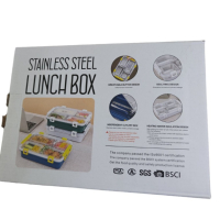 Кутия за храна подходяща и за бебешка храна. Изработена със стомана тип 304. Подходяща е за миене в , снимка 7 - Кутии за храна - 44920809