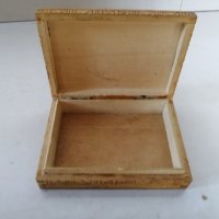 Дървена кутия 12.5 х 9.5 h 3 см , снимка 2 - Други стоки за дома - 37158336