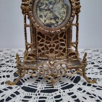 Бронзов настолен часовник за камина и бюро., снимка 4 - Антикварни и старинни предмети - 40379649
