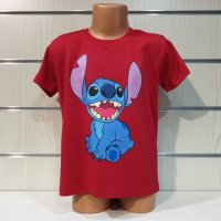 Нова детска тениска с дигитален печат Стич (Stitch), снимка 6 - Детски тениски и потници - 37494684
