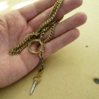  Масивен месингов кюстек с ключ , снимка 2 - Други ценни предмети - 30465498