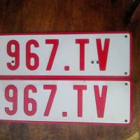 Две белгийски транзитни номера, снимка 1 - Колекции - 38526123
