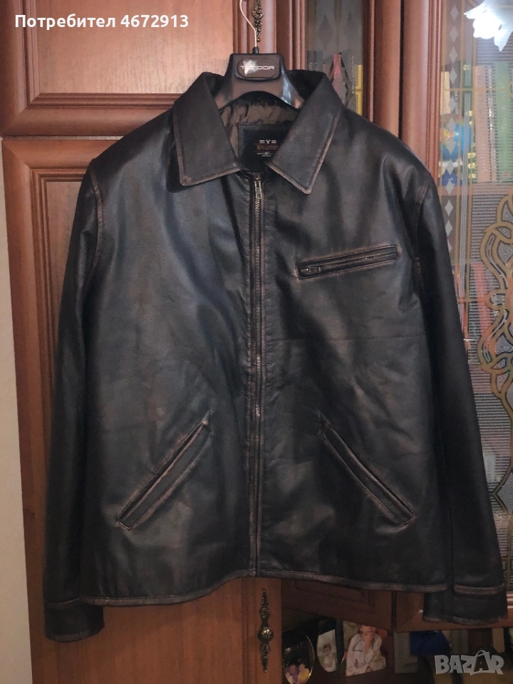 Мъжко авиаторско яке от 100% агнешка кожа, ретро модел!, снимка 1