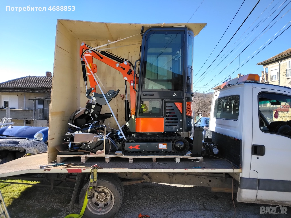 Мини багер нов внос, снимка 1
