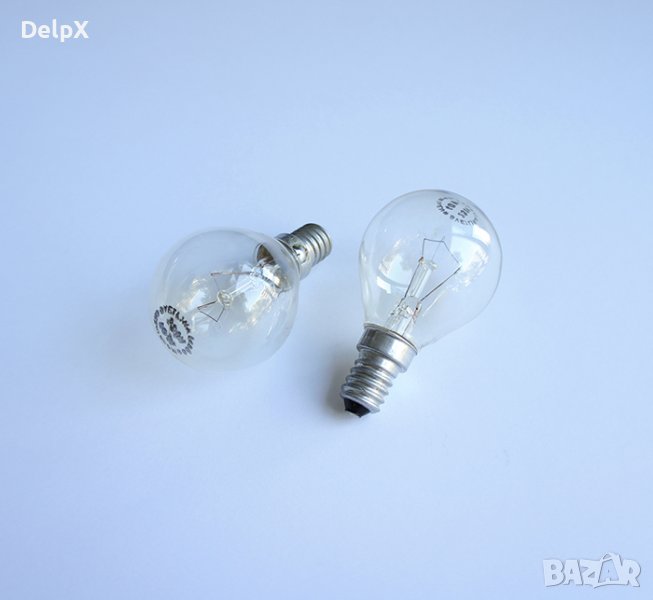 Лампа сфера мини прозрачна с цокъл E14 220V 40W, снимка 1