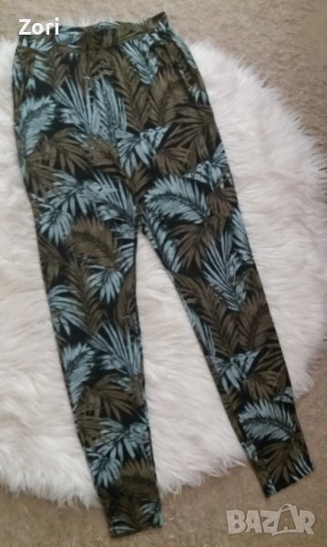 СУПЕРЛЕКИЧЪК и тънък панталон със смъкнато дъно /потур в тропически принт, снимка 1