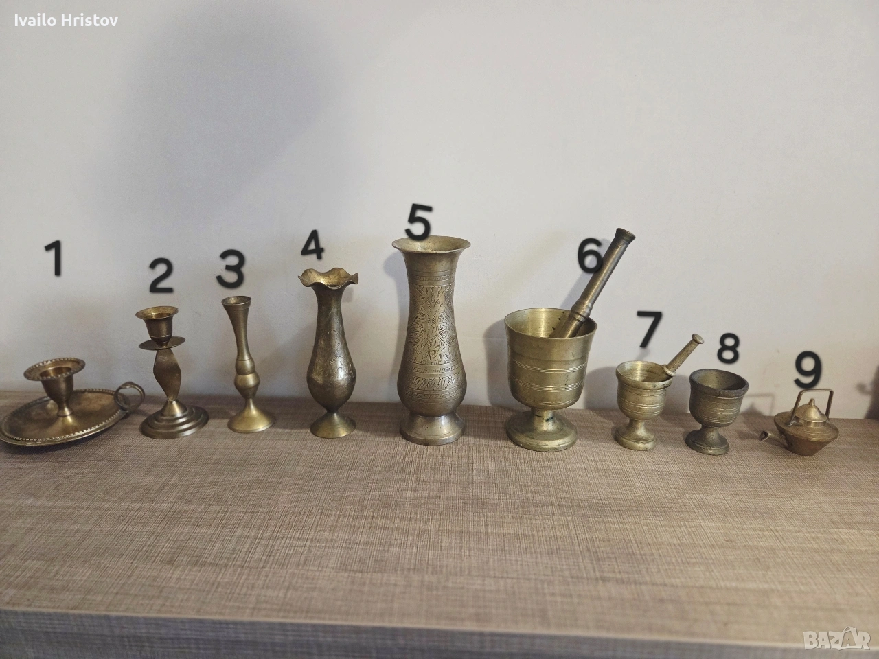 Лот от месингови изделия, снимка 1