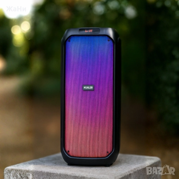 Активна тонколона Muhler MAX881R с два микрофона и дистанционно, снимка 1