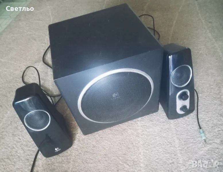 Logitech Озвучителна аудио система с субуфер и колонки говорители, снимка 1