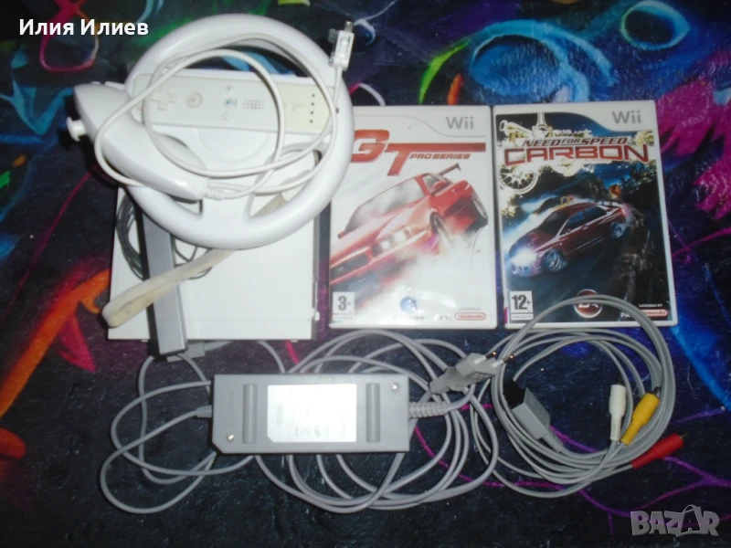 NINTENDO Wii RVL 001 EUR + GT Proseries и Need For Speed Carbon, снимка 1