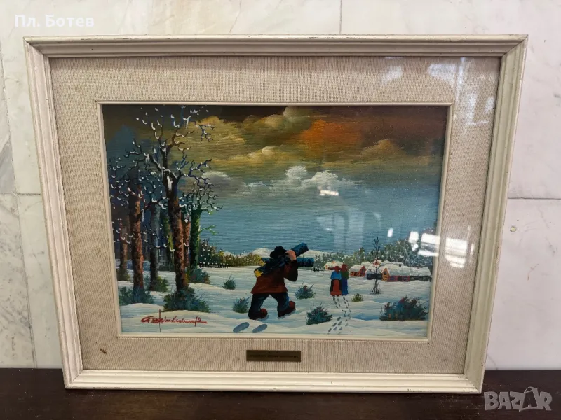 Стара маслена картина, снимка 1