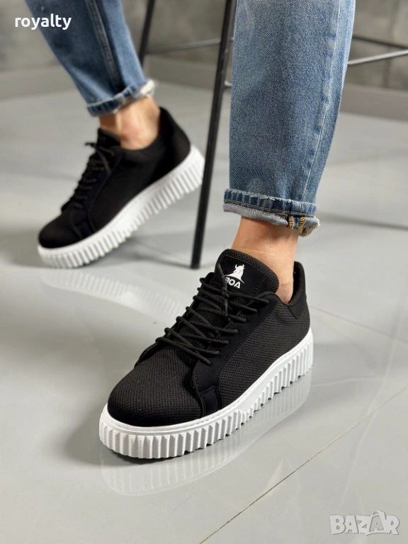 Нови Черни Мъжки Маратонки 40-44 Номер с Кутия , снимка 1