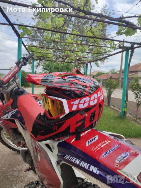 Каска FOX V1 + Очила 100%, снимка 1