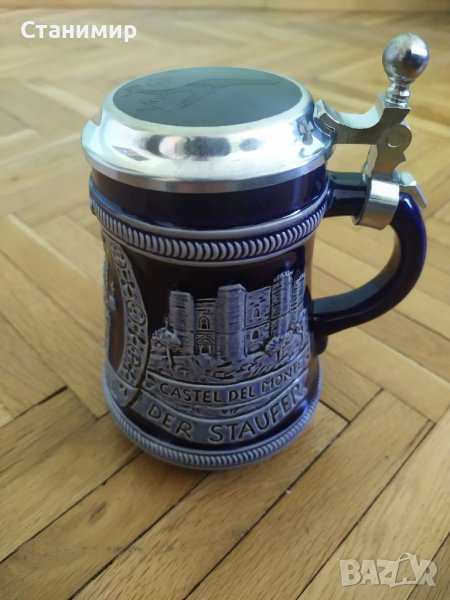 Немска чаша /халба/ с капак -1994г. Сертификат, снимка 1