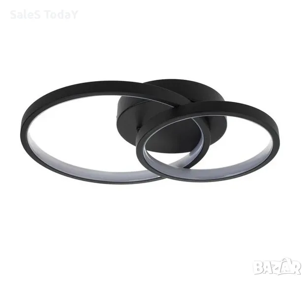 LED плафон, 33W, черен, 41.8x30.6x8cm , снимка 1