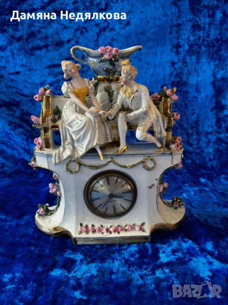 Механичен часовник mercedes , порцеланов часовник , снимка 1