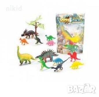 11 малки и големи Динозавъра Динозаври Динозавър пластмасови фигурки за игра и украса торта играчки, снимка 1