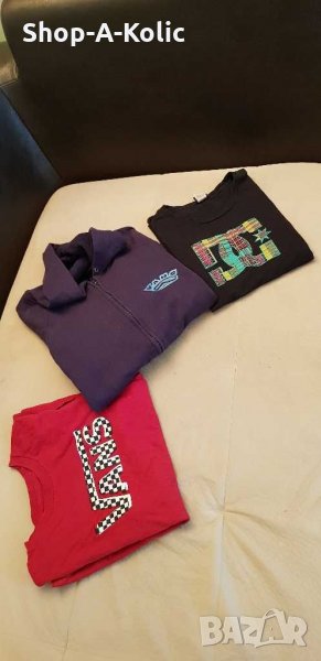 Youth VANS Off The Wall Crewneck T-Shirt & Short Sleeve Hoodie, снимка 1