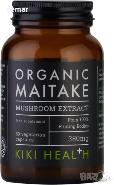 KIKI Health - Органичен майтаке, пълен спектър екстракт от гъби, 60 капсули, снимка 1