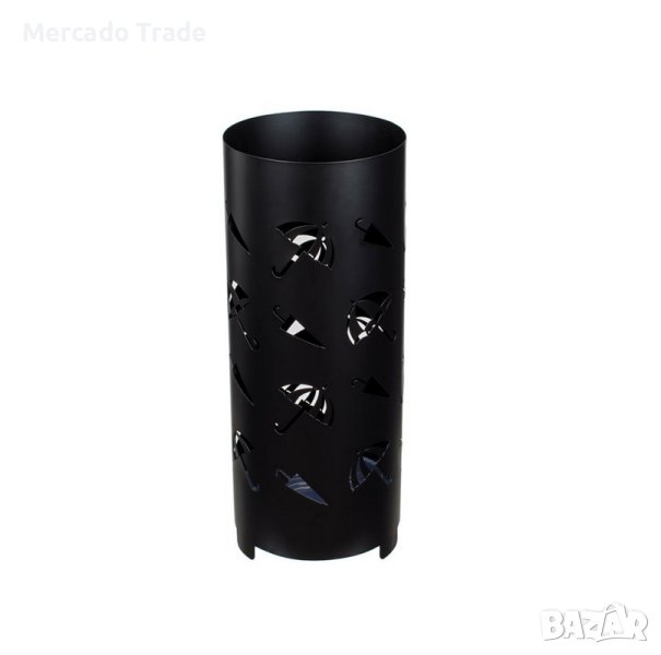 Декоративна стойка за чадъри Mercado Trade, Метален дизайн, Черен , снимка 1