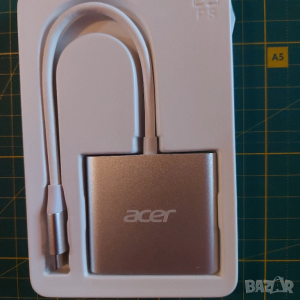 Acer USB C хъб, 3 в 1 с 5Gbps USB 3.0 GEN1 порт, 4K HDMI и PD Max 100W, снимка 1
