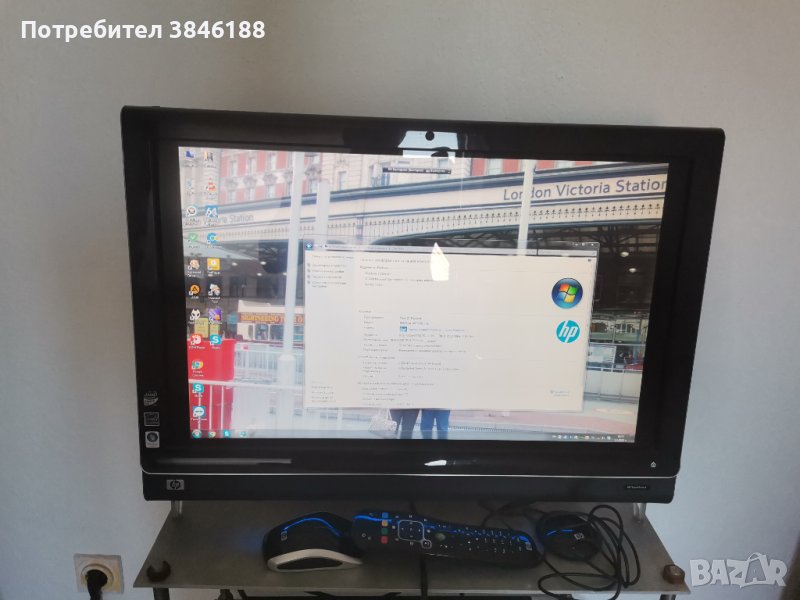 HP Touchsmart IQ810de AIO PC C2D 2.1GHz 4GB, снимка 1