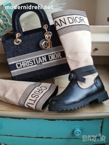 Дамски ботуши и чанта Christian Dior код 64, снимка 1