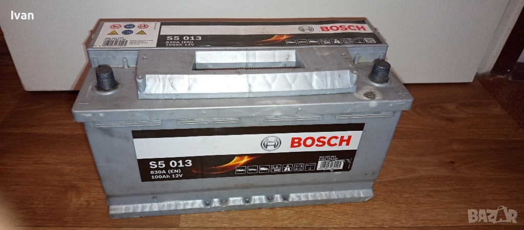 Акумулатор Bosch Silver S5 100Ah 830A - акумулатора е слаб, на 3години, снимка 1