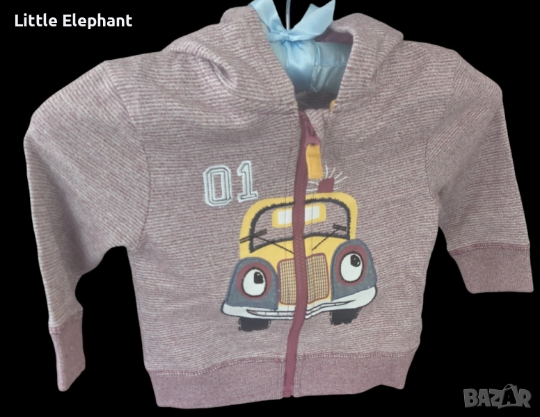 Суитчер училищен автобус за момченце на 9-12 мес,колекция"School",Англия/нов , снимка 1