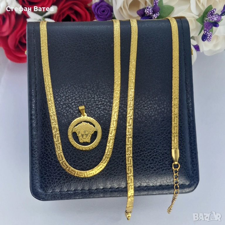 Set “Versace Gold Chain” Колие и Гривна, снимка 1