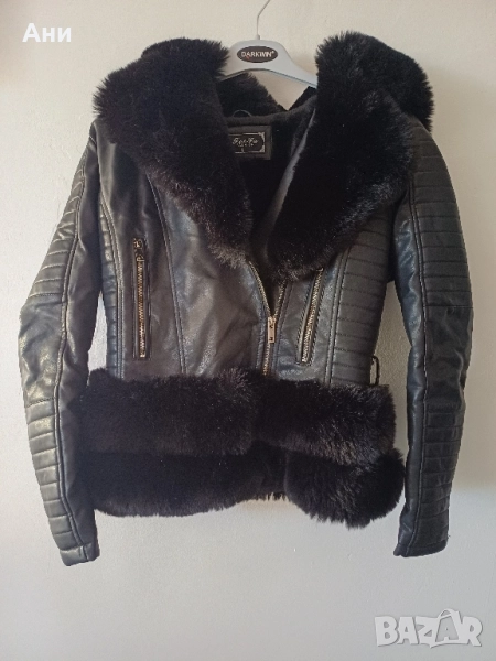Стилно дамско яке от еко кожа , снимка 1