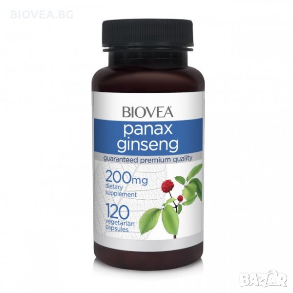 Хранителна добавка Biovea GINSENG (PANAX) 200mg 120 caps , снимка 1