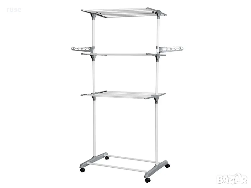 НОВ! Сушилник за дрехи тип кула разгъващи се нива сушене 16м, снимка 1