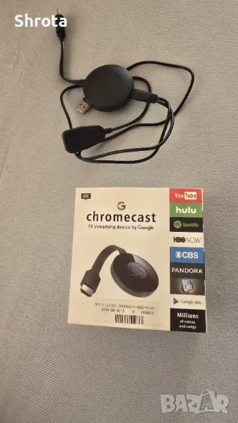 Безжичен ТВ адаптер, Google Chromecast , снимка 1