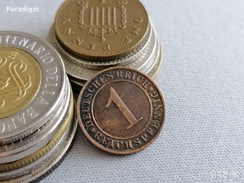 Райх монета - Германия - 1 пфениг | 1935г.; серия F, снимка 1