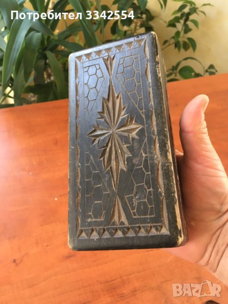 КУТИЯ ДЪРВО РЕЗБА СТАРИННА, снимка 1