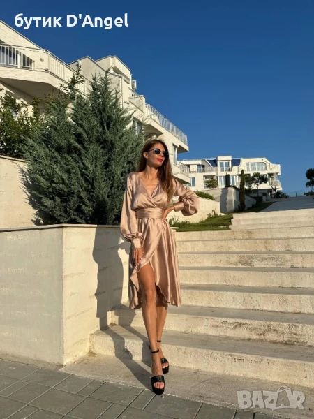 Рокля в златист цвят, снимка 1