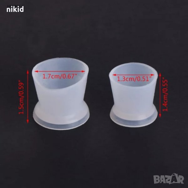 мини чаша чашки силиконов молд за тониране смесване на бои боя смола смес ръчна изработка и др, снимка 1