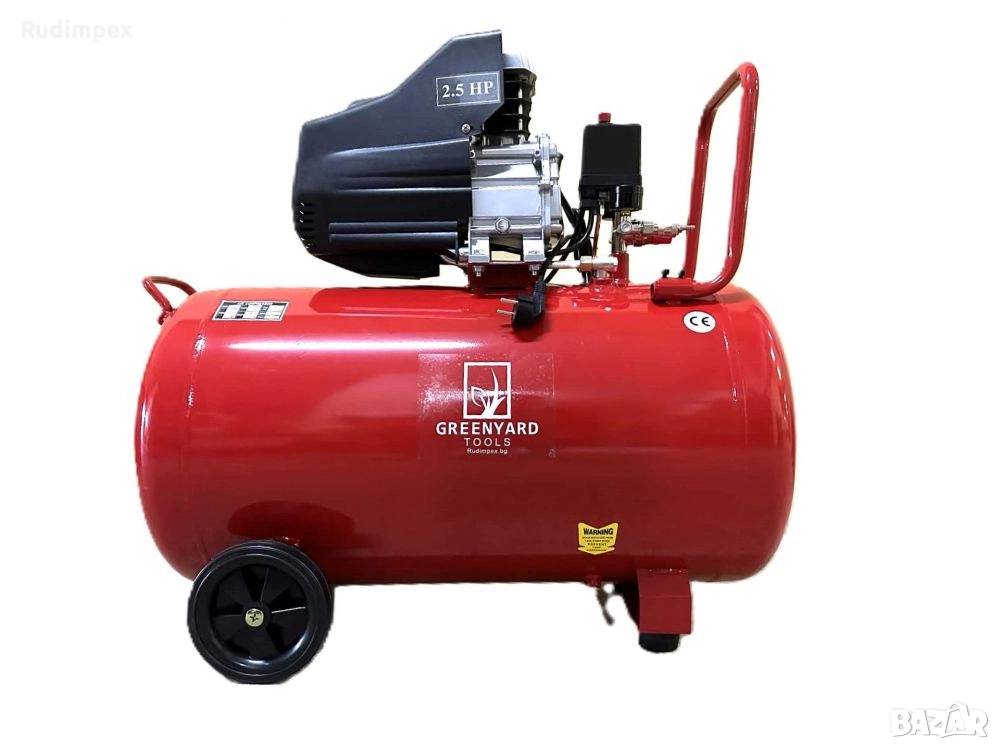 Компресор за въздух 100 л, 8 бара, професионален,гаранция 2 години, снимка 1