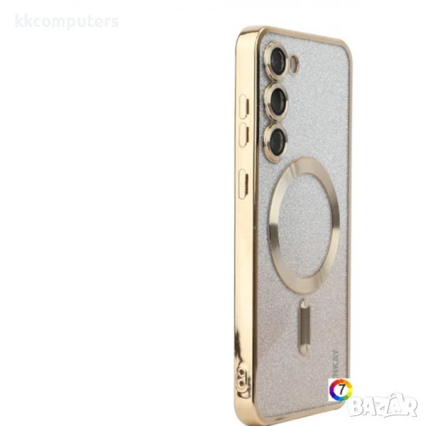 Samsung Galaxy S25+ 5G ENKAY Glitter Plated/ MagSafe TPU Удароустойчив Калъф и Протектор, снимка 1