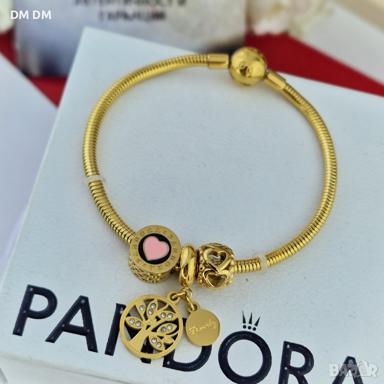Гривна „Family Gold“ – Pandora стил, снимка 1