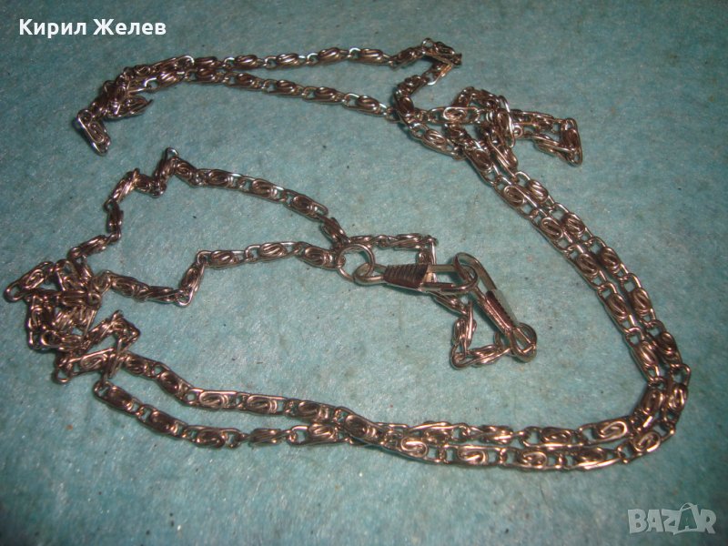 ЗДРАВА СТОМАНЕНА ВЕРИЖКА КЮСТЕК РЕТРО ВИНТИДЖ ПЛЕТКА 70331, снимка 1